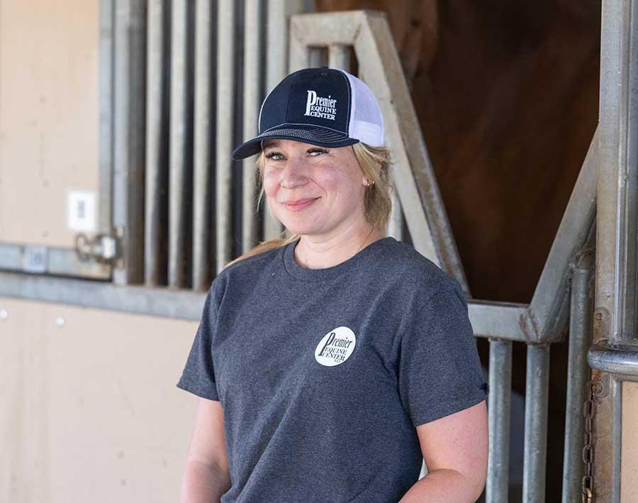 Aislinn employee at premier equine